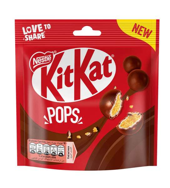 KitKat Pops Milk Chocolate Coated Bites 140G
