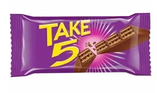 Take 5 Crunchy Wafer Coated With Milk Chocolate 25G
