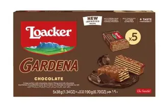 Loacker Gardena Chocolate Wafers 5X38G