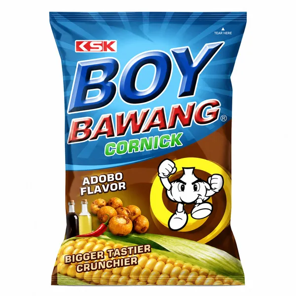 Boy Bawang Adobo Flavor Cornick 90G