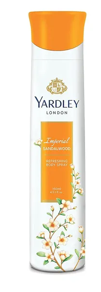 Yardley Imperial Sandalwood Refreshing Body Spray For Women 150Ml