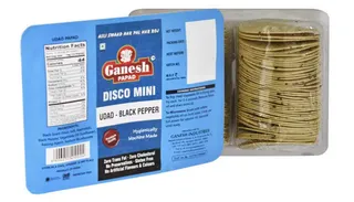 Ganesh Papad Udad Black Pepper Disco Mini Biscuits 150G