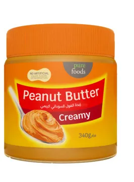 Pure Foods Creamy Peanut Butter 340G