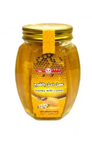 بسمة عسل مع شمع 500 جم