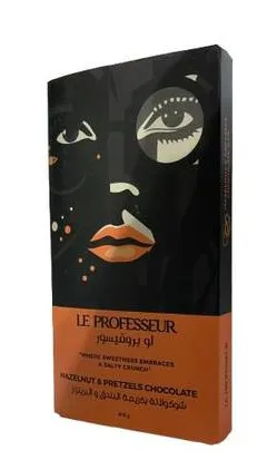 Le Professeur Hazelnut & Pretzels Chocolate 140G