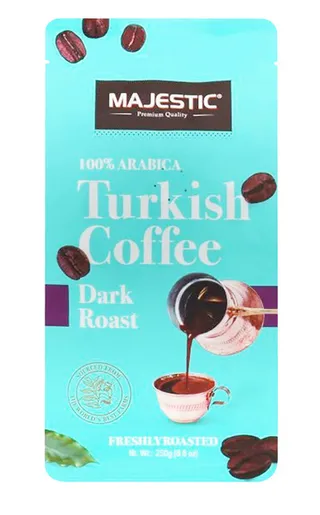 Majestic 100% Arabica Dark Roast with Cardamom Turkish Coffee
