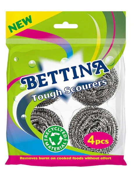 Bettina Stainless Steel Scourers 4Pcs