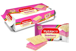 Rebisco Strawberry Cream Wafer Sandwich 320G