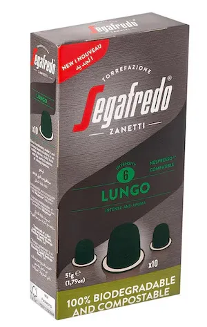 سجافريدو كبسولات قهوة تركيز 6 لونجو 10X51 جم