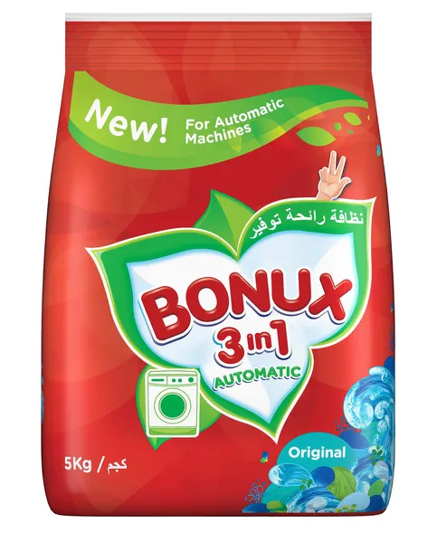 Bonux Automatic Original 3 In 1 Detergent Powder 5Kg