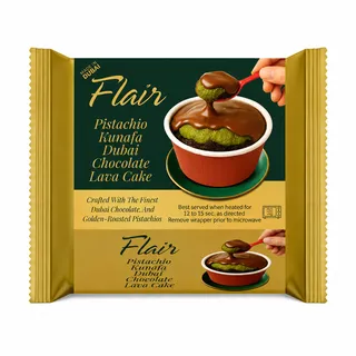 Flair Pistachio Kunafa Chocolate Lava Cake 60G