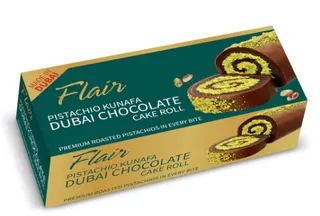 Flair Pistachio Kunafa Dubai Chocolate Cake Roll 165G