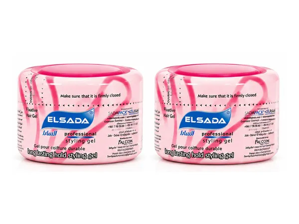 Elsada Pink Professional Hair Styling Gel 2X100Ml