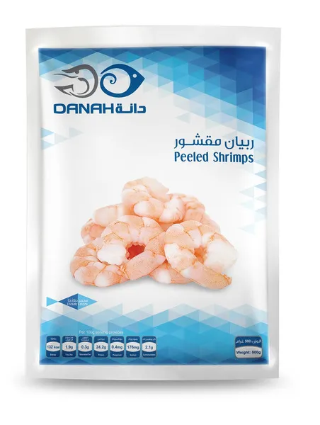 دانة روبيان مجمد مقشر صغير 500 جم