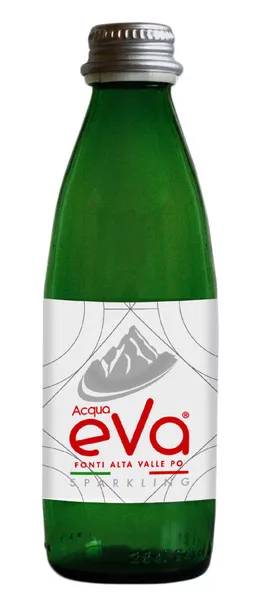 Acqua Eva Sparkling Natural Mineral Water Glass Bottle