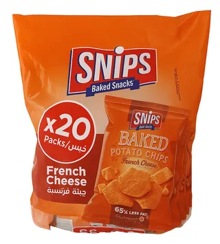 Snips French Cheese Baked Potato Chips 20X12G