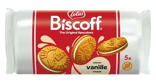 Lotus Biscoff Sandwich Biscuits With Vanilla Cream 50G