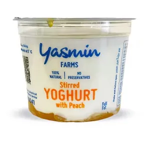 Yasmin Farms Peach Stirred Yoghurt 150G
