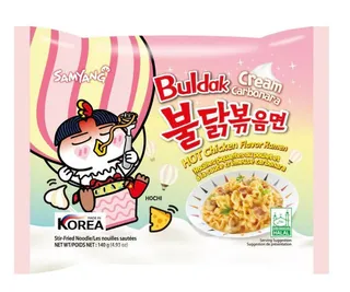 Samyang Buldak Cream Carbonara Hot Chicken Ramen 140G
