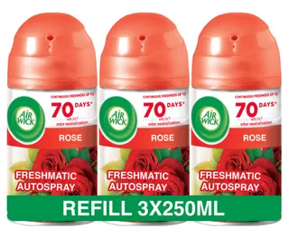 Air Wick Rose Freshmatic Auto Spray Refill 3X250Ml