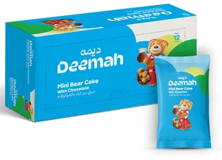 Deemah Mini Bear Cake With Chocolate 12X30G