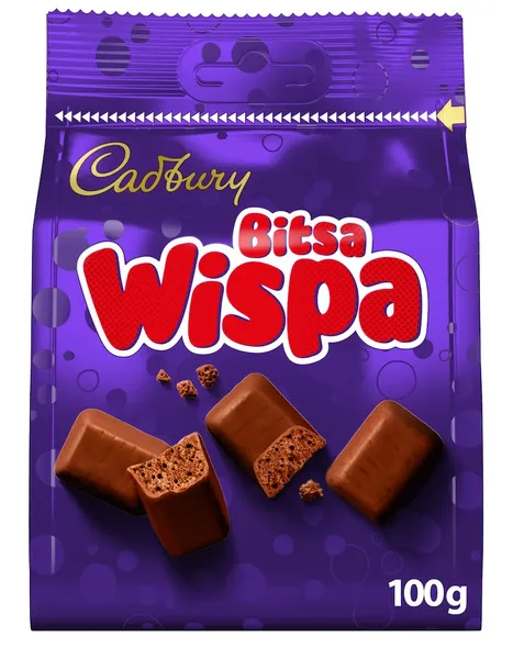 Cadbury Bitsa Wispa Chocolate 100G