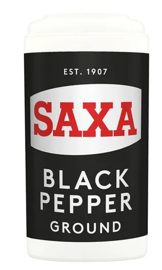 Saxa Ground Black Pepper 25G