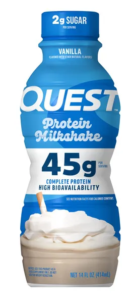 Quest Vanilla Protein Milkshake Drink 414Ml