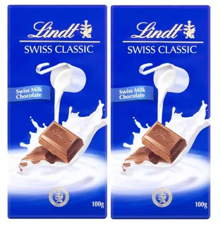Lindt Swiss Classic Milk Chocolate 2X100G