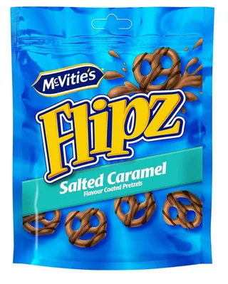 McVitie's Flipz Salted Caramel Pretzels 90G