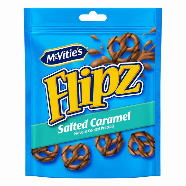 McVitie's Flipz Salted Caramel Pretzels 90G