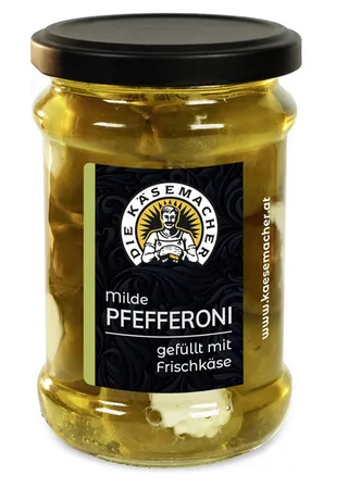 Die Kasemacher Mild Peppers Filled With Fresh Cheese 250G