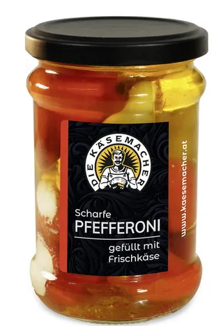 Die Kasemacher Hot Peppers Filled With Fresh Cheese 250G