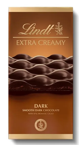 Lindt Extra Creamy Smooth Dark Chocolate Bar 80G