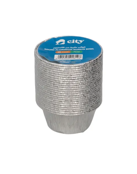 City Round Aluminium Rumkin Bowl 25Pcs