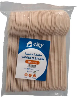 City Wooden Spoon 50Pcs