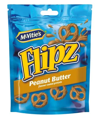 McVitie's Flipz Peanut Butter Coated Pretzels 90G