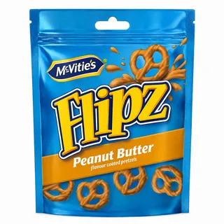 McVitie's Flipz Peanut Butter Coated Pretzels 90G