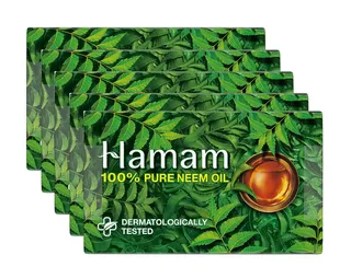 Hamam 100% Pure Neem Oil Soap 5X150G