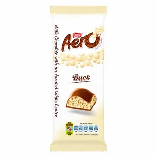 Aero Duet Milk & White Chocolate Bar 85G