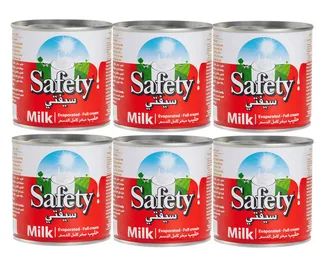 Safety Full Cream Evaporated Milk 6X170G