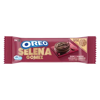 Oreo Selena Gomez Signature Chocolate & Cinnamon Flavored Crème Filled Cookies 35.5G
