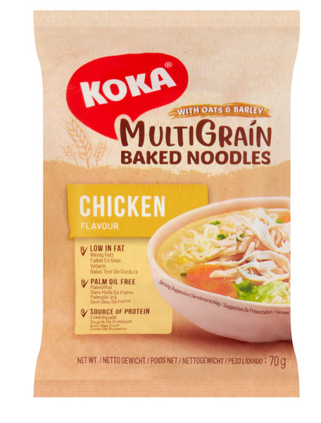 Koka Multigrain Baked Chicken Noodles 70G