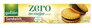 Gullon Zero Chocolate Sandwich Biscuits 250G