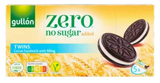 Gullon Zero Twins Cocoa Sandwich Biscuits with Filling 210G