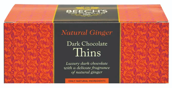 Beech's Dark Chocolate Ginger Thins 150G