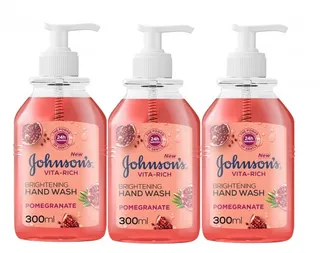 Johnson's Vita Rich Brightening Pomegranate Handwash 3x300ml