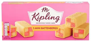 Mr Kipling 5 Mini Battenbergs Cakes 160G
