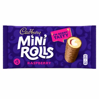 Cadbury Raspberry Mini Rolls 5Pcs