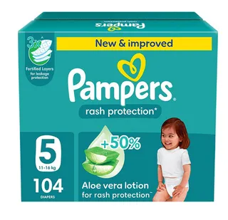 Pampers Rash Protection Taped Size 5 (11-16 Kg)
